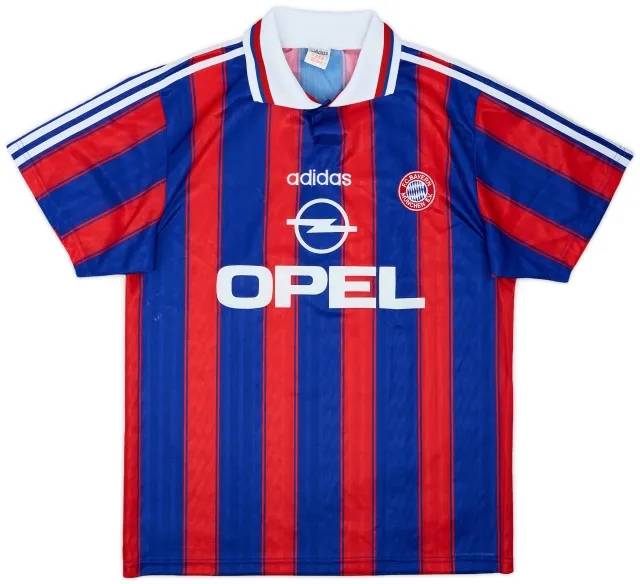 1995-97 Bayern Munich 'Squad Signed' Home Shirt - 7/10 - (M)