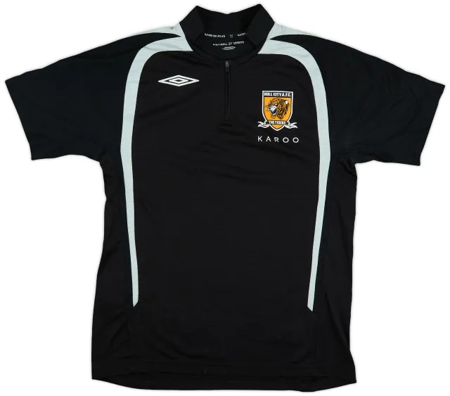 2007-08 Hull City Umbro 1/4 Zip Polo Shirt - 7/10 - (M)