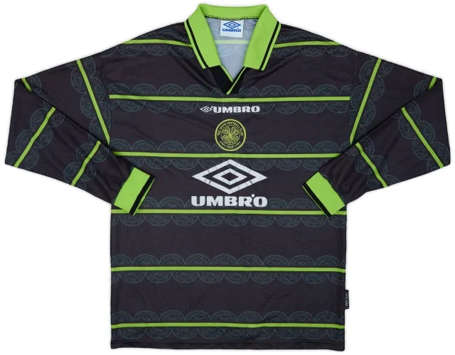 1998-99 Celtic Away L/S Shirt - 5/10 - (M)