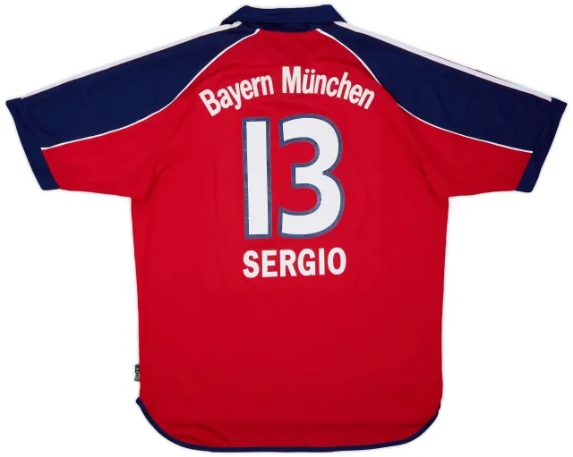 1999-01 Bayern Munich Home Shirt Sergio #13 - 8/10 - (L)