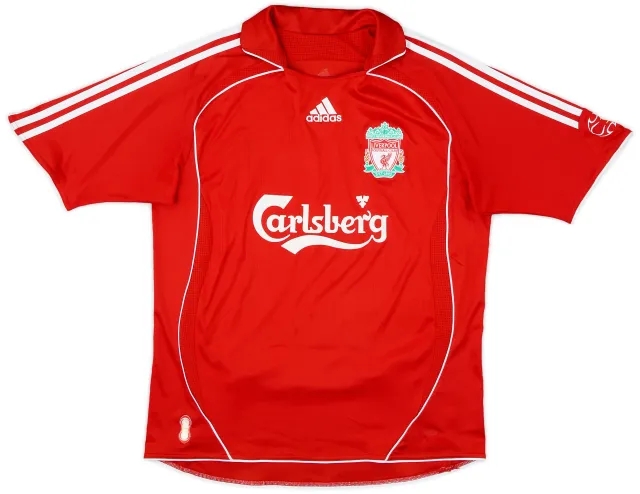 2006-08 Liverpool Home Shirt - 7/10 - (XL.Boys)