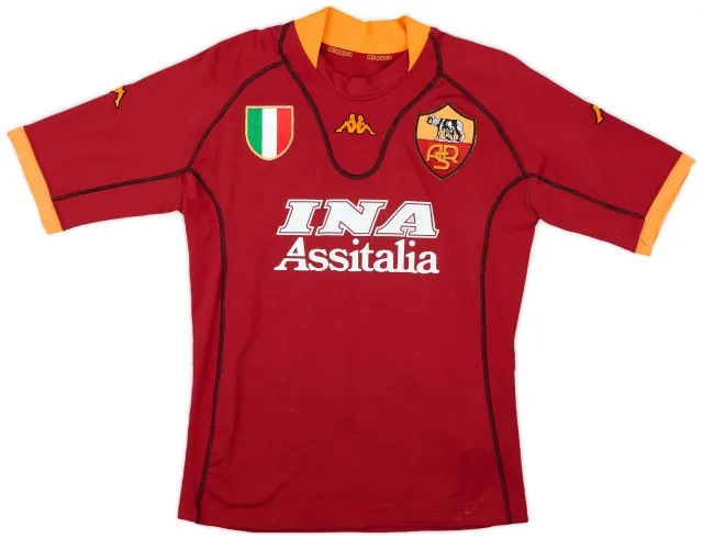 2001-02 Roma Home Shirt - 7/10 - (S)