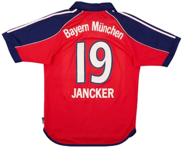 1999-01 Bayern Munich Home Shirt Jancker #19 - 7/10 - (S)