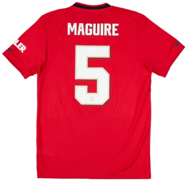 2019-20 Manchester United Home Shirt Maguire #5 - 8/10 - (M)