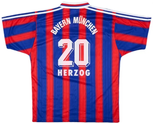 1995-97 Bayern Munich Home Shirt Herzog #20 - 9/10 - (L)