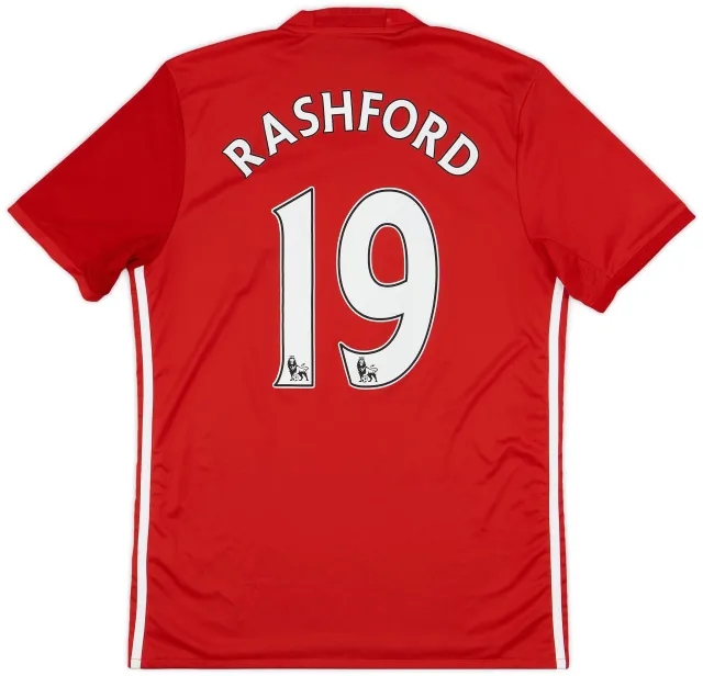 2016-17 Manchester United Home Shirt Rashford #19 - 7/10 - (M)