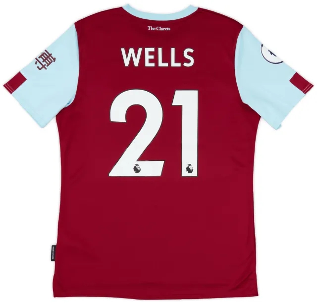 2019-20 Burnley Home Shirt Wells #21 - 9/10 - (M)
