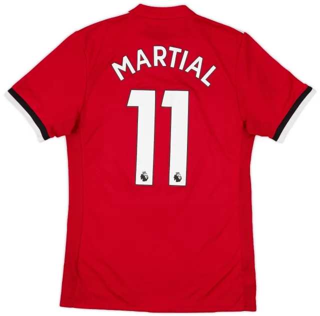 2017-18 Manchester United Home Shirt Martial #11 - 8/10 - (S)