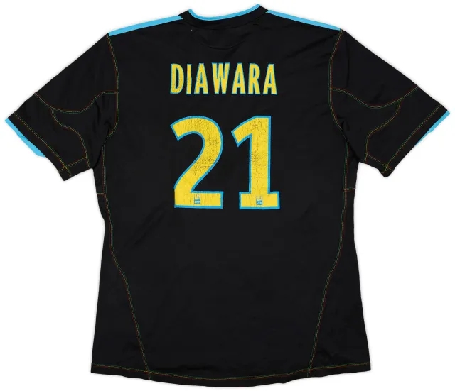2010-11 Olympique Marseille Third Shirt Diawara #21 - 6/10 - (L)