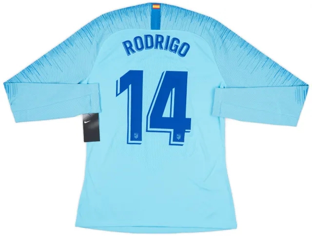 2018-19 Atletico Madrid Player Issue Away L/S Shirt Rodrigo #14 (L)