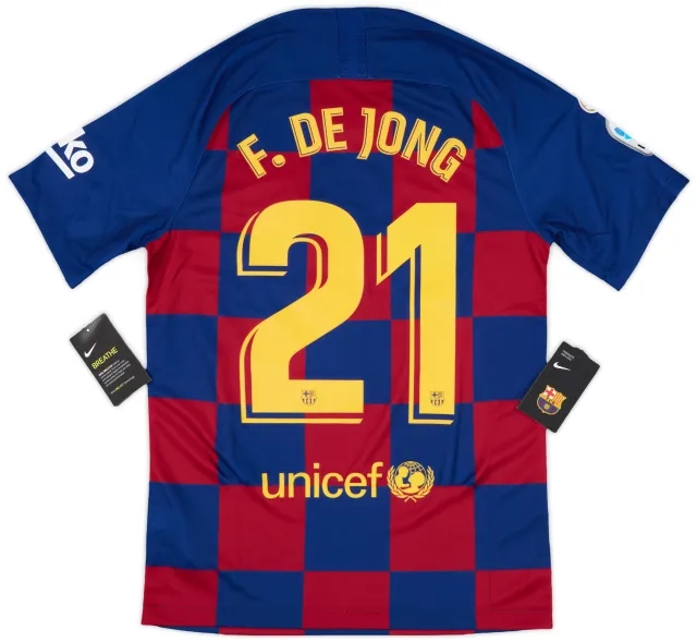 2019-20 Barcelona Home Shirt F.De Jong #21 (S)