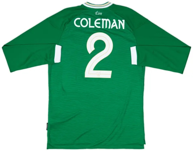 2011 Ireland Home L/S Shirt Coleman #2 (L)