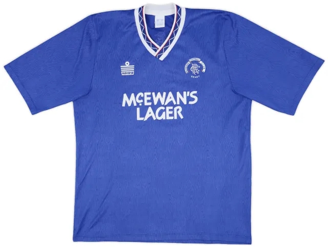 1990-92 Rangers Home Shirt - 8/10 - (L)