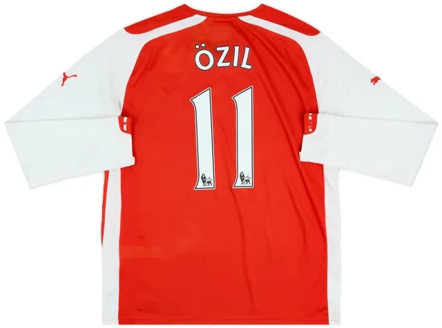 2014-15 Arsenal Home L/S Shirt Ozil #11 - 6/10 - (L)