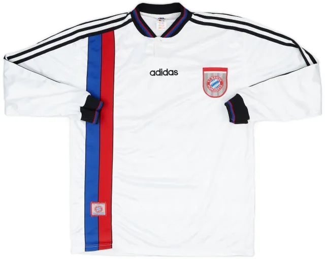 1996-98 Bayern Munich Match Issue Away L/S Shirt #13