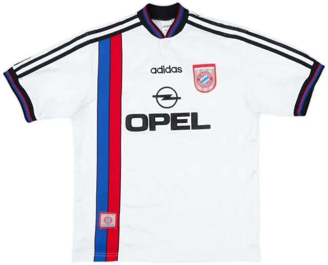 adidas Bayern Munich Boys SS Away Shirt 1996/98