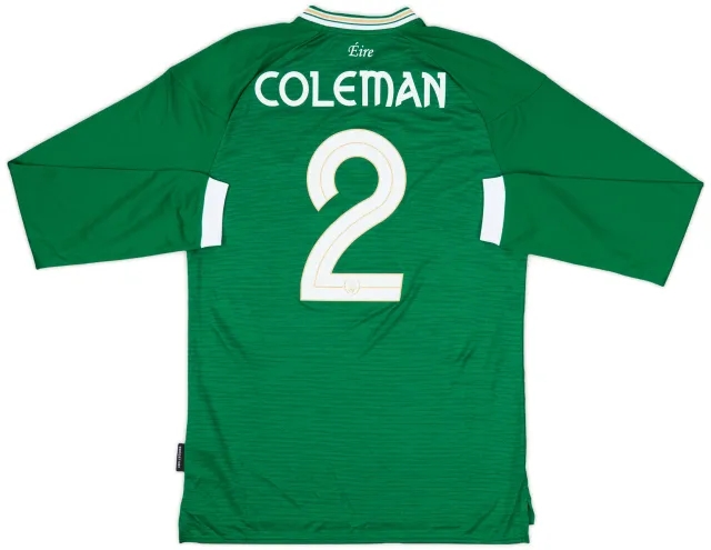 2011 Ireland Home L/S Shirt Coleman #2 (M)