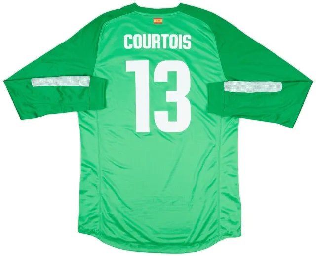 2013-14 Atletico Madrid Player Issue GK Shirt Courtois #13 - 10/10 - (XL)