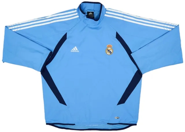2005-06 Real Madrid adidas 1/4 Zip Drill Top - 5/10 - (M/L)