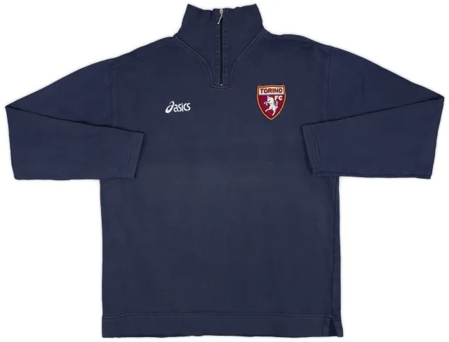 2005-06 Torino Asics 1/4 Zip Sweat Top - 8/10 - (L)