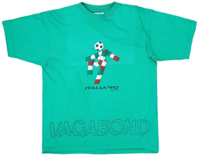 1990 Italia 90 Vagabond Graphic Tee - 8/10 - (S)