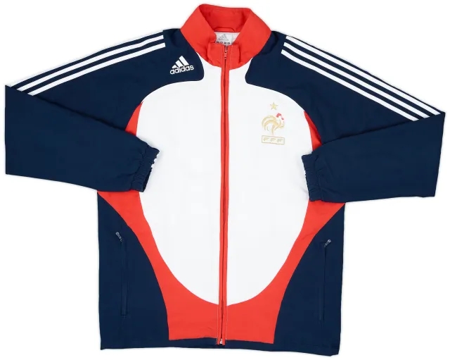 2007-08 France adidas Track Jacket - 5/10 - (M/L)