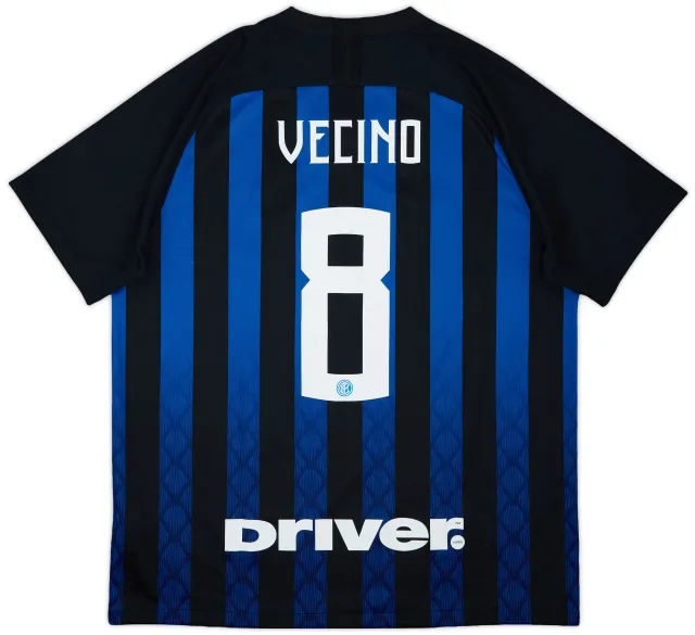 2018-19 Inter Milan Home Shirt Vecino #8 - 10/10 - (XL)