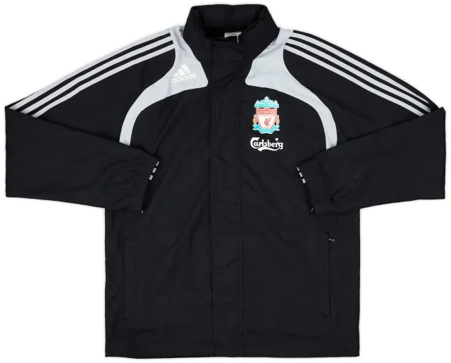 2008-09 Liverpool adidas Hooded Rain Jacket - 6/10 - (S)