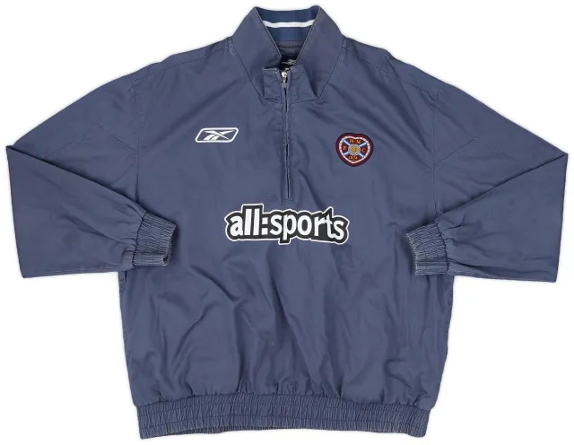 2004-05 Hearts Reebok 1/4 Zip Drill Top - 8/10 - (XL)