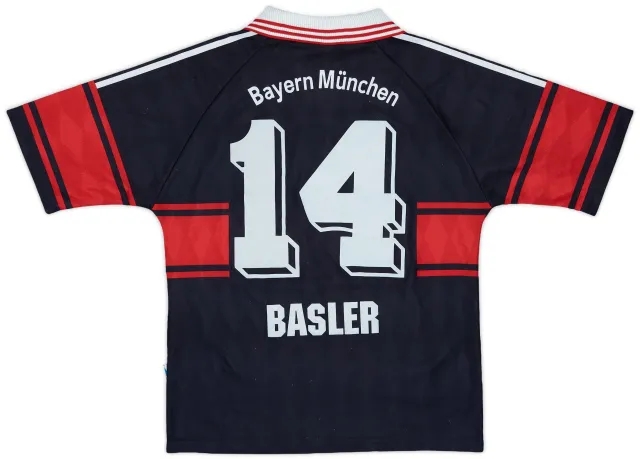 1997-99 Bayern Munich Home Shirt Basler #14 - 8/10 - (XL.Boys)
