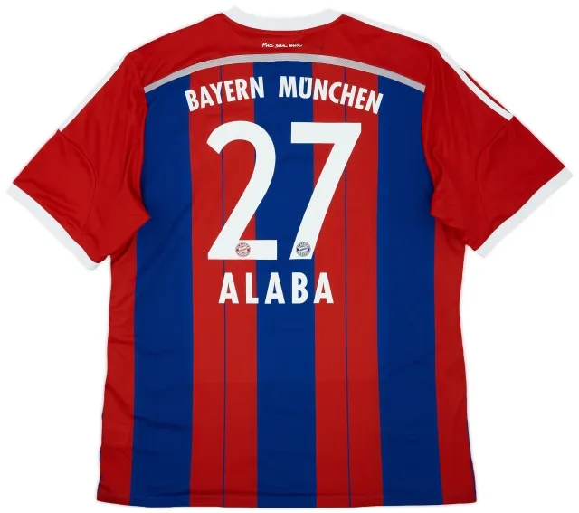 2014-15 Bayern Munich Home Shirt Alaba #27 - 7/10 - (XXL)
