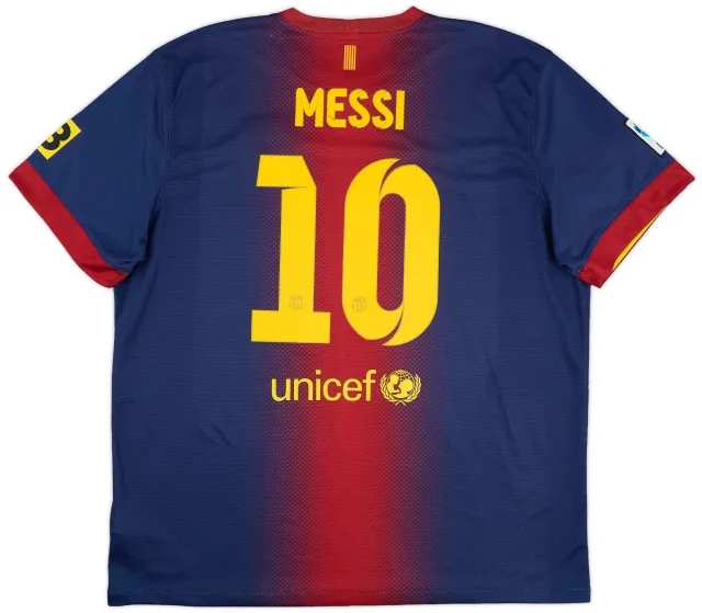 2012-13 Barcelona Home Shirt Messi #10 - 7/10 - (XXL)
