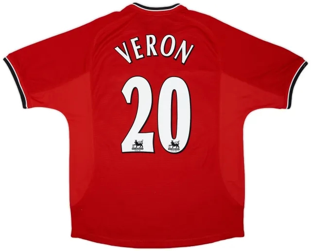 2000-02 Manchester United Home Shirt Veron #4 - 9/10 - (L)