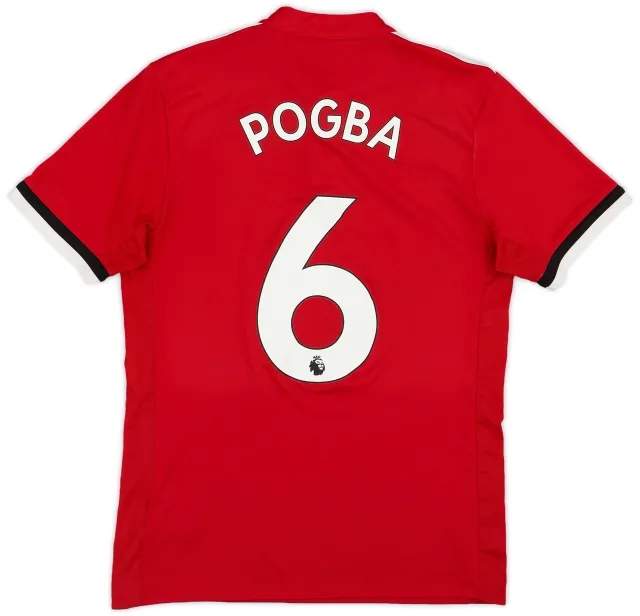 2017-18 Manchester United Home Shirt Pogba #6 - 6/10 - (S)
