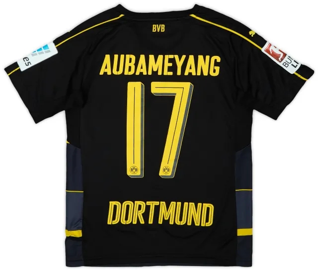 2016-17 Borussia Dortmund Away Shirt Aubameyang #17 - 6/10 - (S.Boys)
