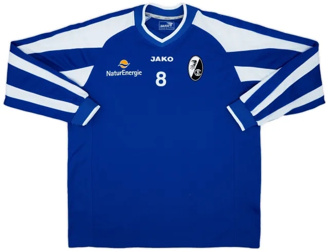 2001-05 Freiburg Player Issue Jako Training L/S Shirt #8 - 9/10 - (XL)