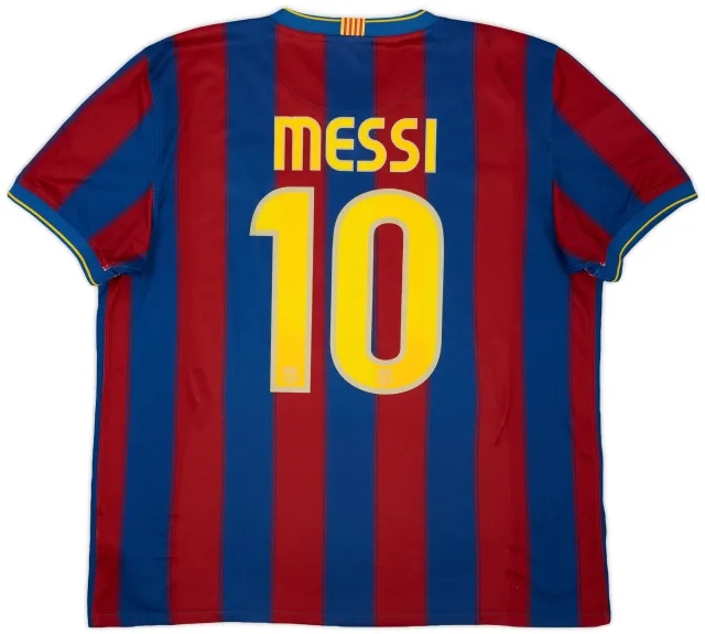 2009-10 Barcelona Home Shirt Messi #10 - 5/10 - (XL)