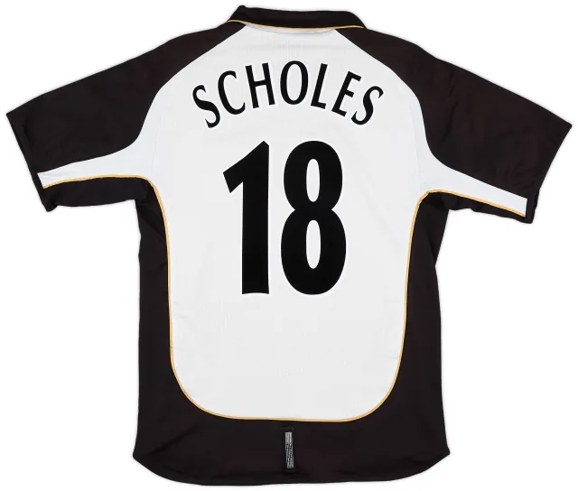 2001-02 Manchester United Centenary Away/Third Shirt Scholes #18 - 5/10 - (M)