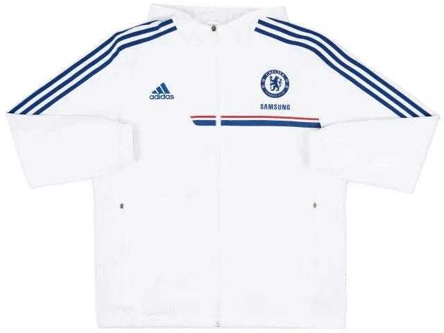 2013-14 Chelsea adidas Hooded Track Jacket - 8/10 - (L/XL)