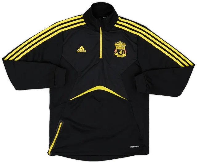 2010-11 Liverpool adidas 1/4 Zip Drill Top - 10/10 - (M)