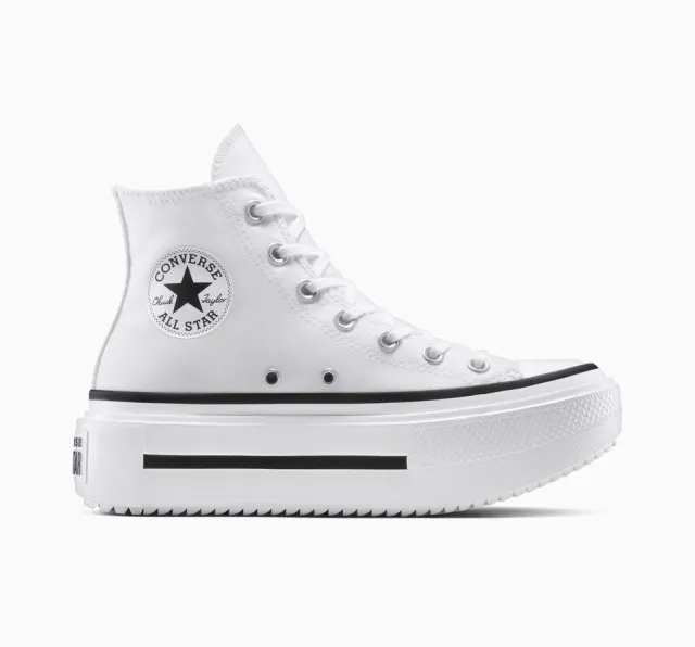 Converse Chuck Taylor All Star Lift Double Stack - White, Black
