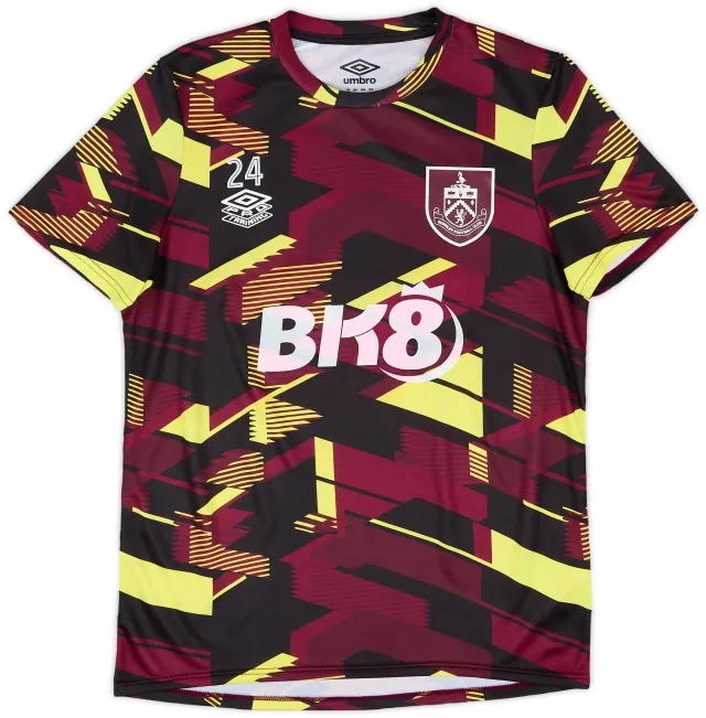2023-24 Burnley Player Issue Pre-Match Shirt #24 (Cullen) - As New - (S)