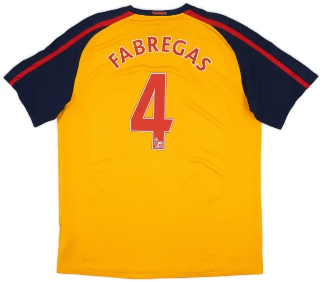 2008-09 Arsenal Away Shirt Fabregas #4 - 5/10 - (XL)