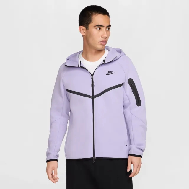 Nike Tech Men's Full-Zip Windrunner Hoodie - Purple - Sustainable Blends Minimum