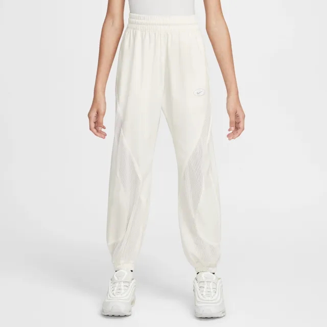 Nike Sportswear Girls' Trousers - White - Sustainable Materials