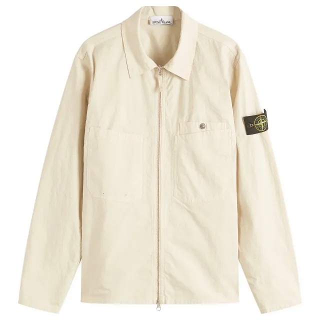 Stone Island Men's Mil-Spec Stretch Ripstop-TC Shirt Jacket
