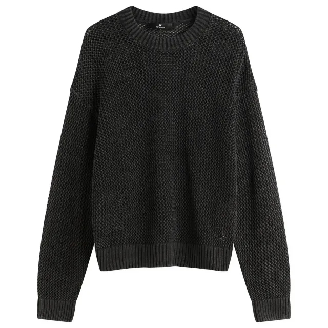 Represent Men's Open Gauge Knit Sweater Jet Black