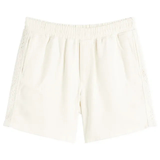 Represent Men's Knitted Panel Short Antique White