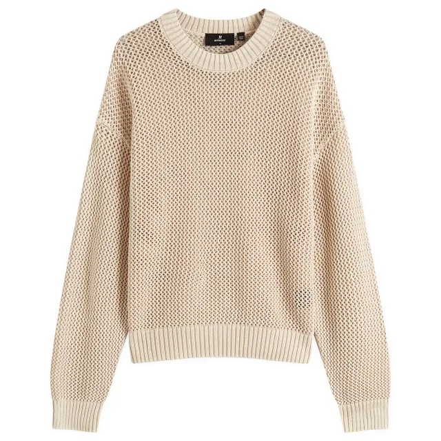 Represent Men's Open Gauge Knit Sweater Off White