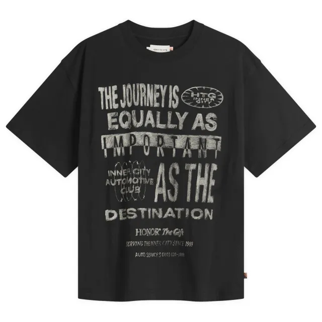 Honor the Gift Men's Travelled Journey T-Shirt Black